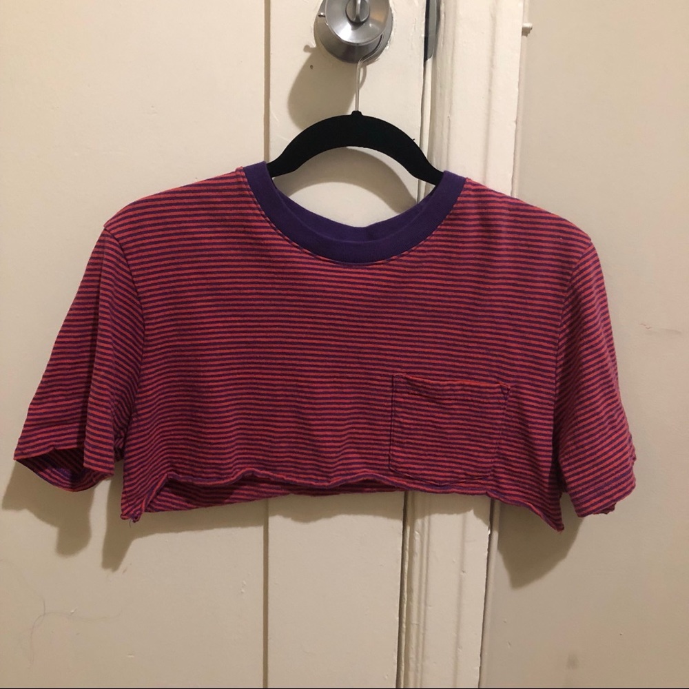 Cropped Striped Urban Outfitters Tee